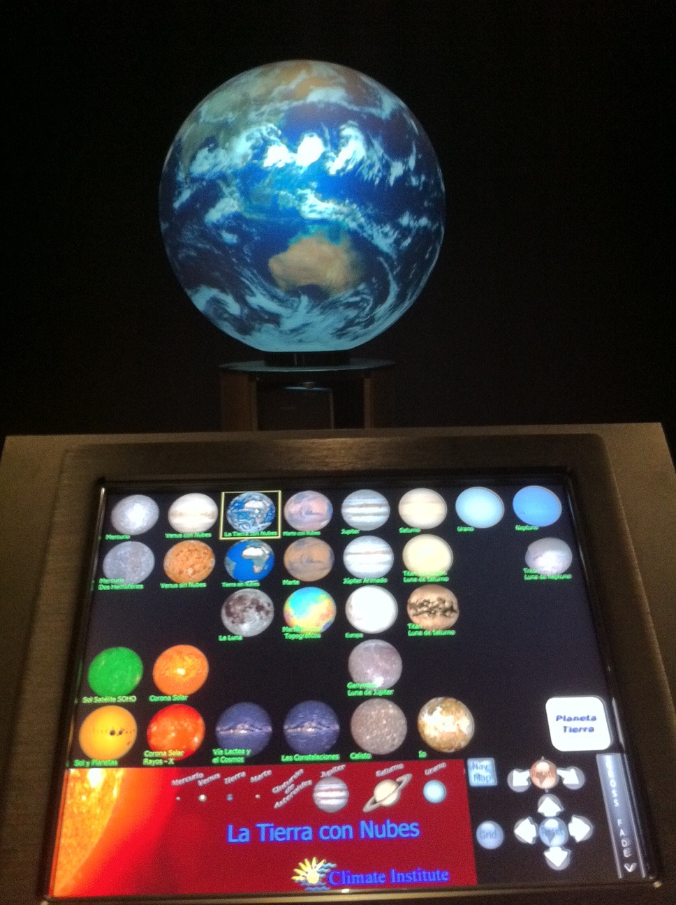 Interactive global data library interface for immersive simulator experience