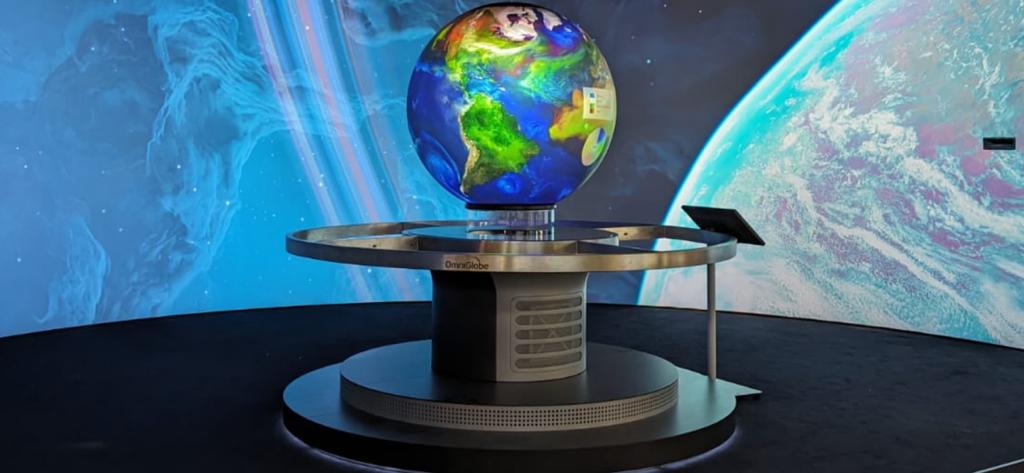 Immersive OmniGlobe exhibit image