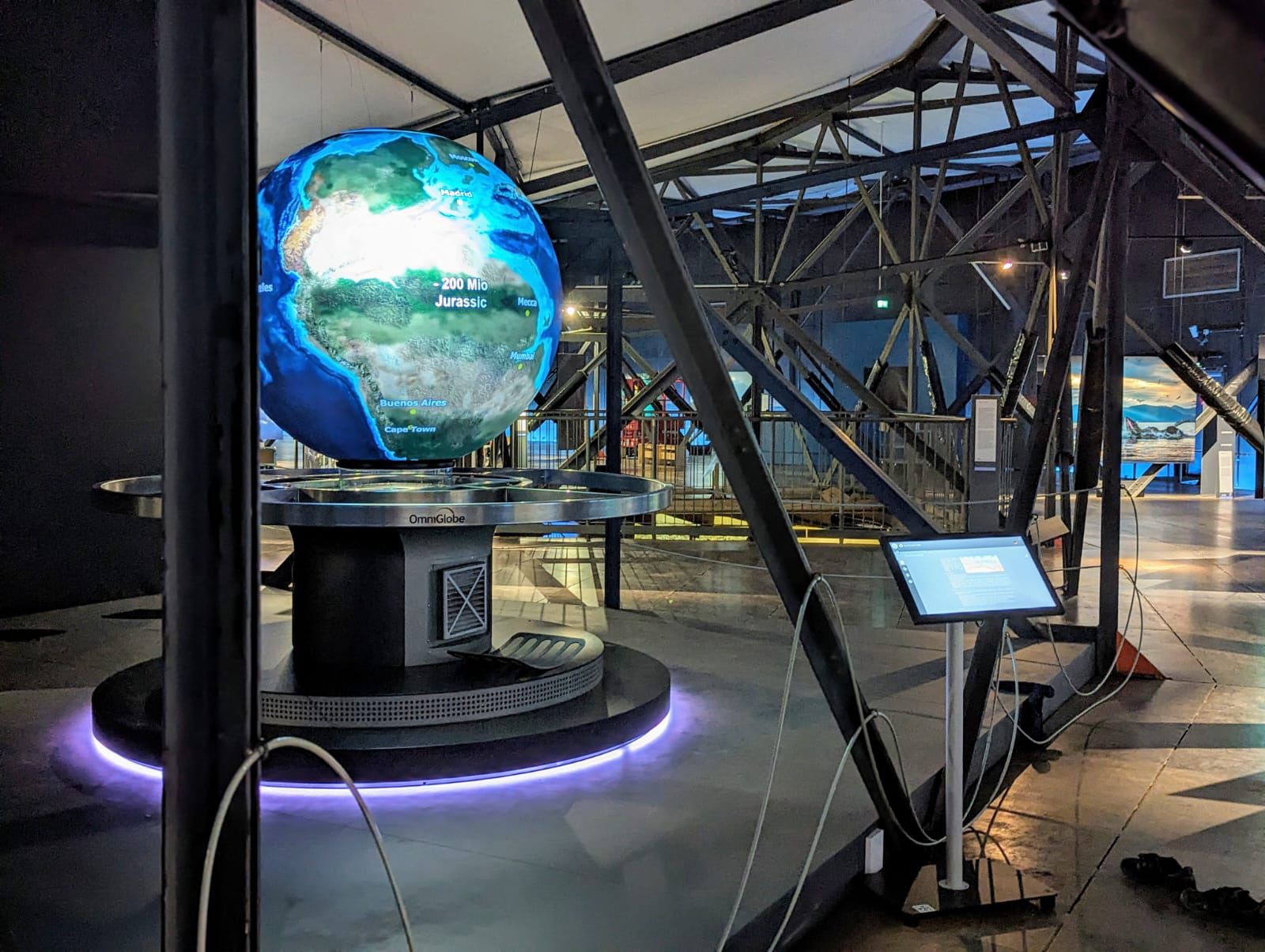 Pangea plate tectonics simulation exhibit image