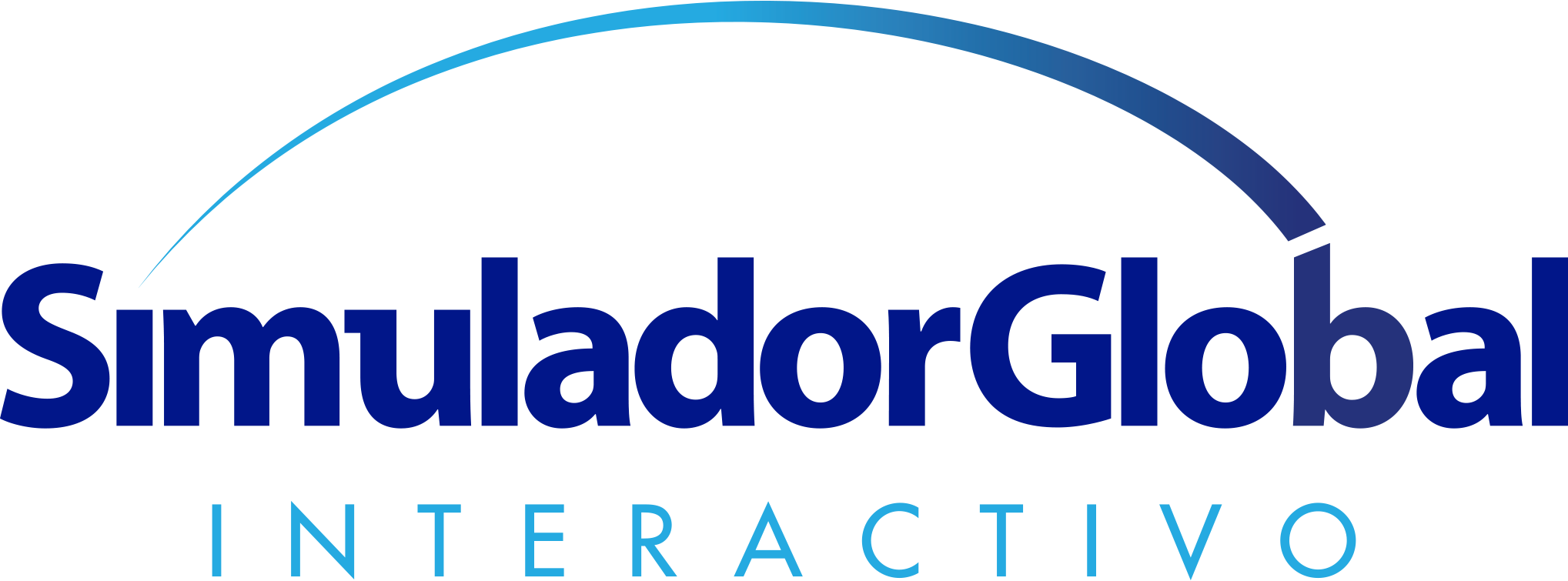 Simulador Global logo used in international exhibit branding